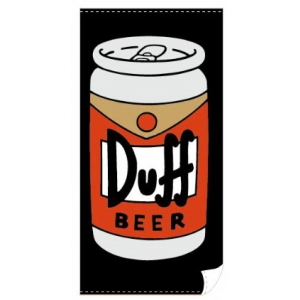 toalla de playa los simpson "duff beer lata" :: imagen 1