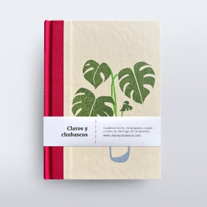 cuaderno de tapa dura "monstera" hojas en blanco / 11 x 15 cm :: imagen 10