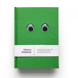 cuaderno de tapa dura "ojos móviles" hojas en blanco / verde / 11 x 15 cm :: imagen 11