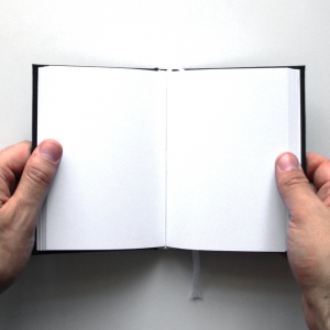 cuaderno de tapa dura "negro y blanco" hojas en blanco / 11 x 15 cm :: imagen 7