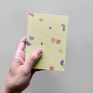 cuaderno de tapa dura "confeti" hojas en blanco / crema / 11 x 15 cm :: imagen 6