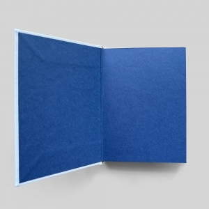 cuaderno de tapa dura "hola / adiós" hojas en blanco / azul claro / 11 x 15 cm :: imagen 4