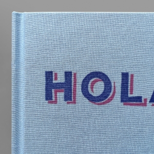 cuaderno de tapa dura "hola / adiós" hojas en blanco / azul claro / 11 x 15 cm :: imagen 9