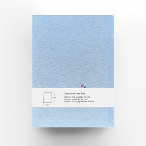 cuaderno de tapa dura "hola / adiós" hojas en blanco / azul claro / 11 x 15 cm :: imagen 11