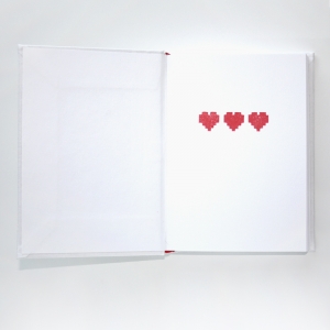 cuaderno de tapa dura "press start" hojas en blanco / blanco / 11 x 15 cm :: imagen 3