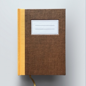 cuaderno de tapa dura "clásico" hojas en blanco / marrón / 11 x 15 cm :: imagen 1