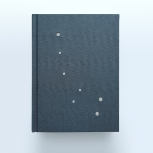 cuaderno de tapa dura "constelación osa menor" hojas en blanco / gris oscuro / 11 x 15 cm :: imagen 1