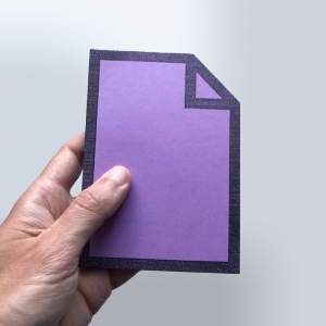 cuaderno de tapa blanda "file" hojas en blanco / violeta / 10 x 14 cm :: imagen 7