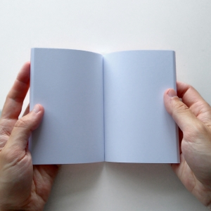 cuaderno de tapa blanda "en obras" hojas en blanco / naranja / 10 x 14 cm :: imagen 3