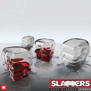 vasos de chupito "slammers" en forma de puño :: imagen 1