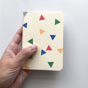 cuaderno de tapa blanda (cosido visto) "fiesta" / beige y gris / 10 x 14 cm :: imagen 5