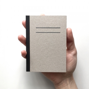 cuaderno "cartón visto" hojas en blanco / gris y negro / 10 x 14 cm :: imagen 10