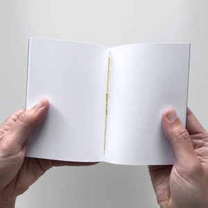 cuaderno de tapa blanda (cosido visto) "farola" hojas en blanco / gris oscuro / 10 x 14 cm :: imagen 3