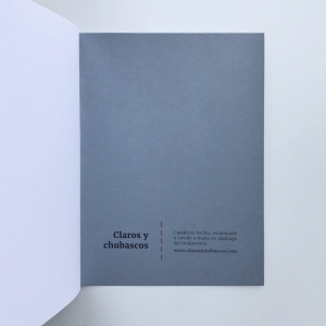 cuaderno de tapa blanda (cosido visto) "farola" hojas en blanco / gris oscuro / 10 x 14 cm :: imagen 4