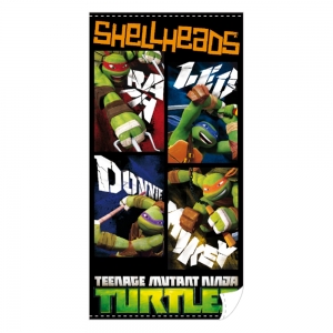 toalla de playa tortugas ninja "shellheads" :: imagen 1