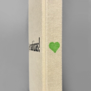 cuaderno de tapa dura "eu ♥ grelos" hojas en blanco / crema / 11 x 15 cm :: imagen 8
