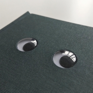 cuaderno de tapa dura "ojos móviles" hojas en blanco / gris oscuro / 11 x 15 cm :: imagen 7