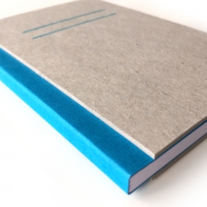 cuaderno "cartón visto" hojas en blanco / gris y azul / 10 x 14 cm :: imagen 8