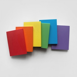 set de 6 blocs de notas + caja de tapa dura "arco iris" / A7 :: imagen 4
