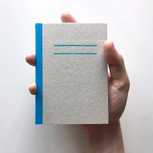 cuaderno "cartón visto" hojas en blanco / gris y azul / 10 x 14 cm :: imagen 10
