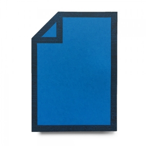 cuaderno de tapa blanda "file" hojas en blanco / azul / 10 x 14 cm :: imagen 2