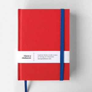 cuaderno de tapa dura "rojo y azul" hojas en blanco / 11 x 15 cm :: imagen 8