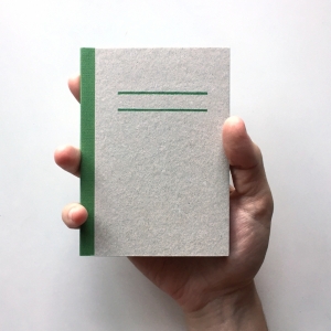cuaderno "cartón visto" hojas en blanco / gris y verde / 10 x 14 cm :: imagen 10