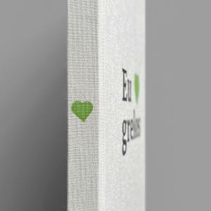 cuaderno de tapa dura "eu ♥ grelos" hojas en blanco / gris / 15 x 21 cm :: imagen 7