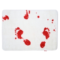 alfombra de baño sangrienta