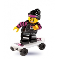 lego minifiguras serie 6 - patinadora de skate