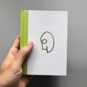 cuaderno de tapa dura "un 6 y un 4 la cara de tu retrato" hojas en blanco / verde / 11 x 15 cm :: imagen 6