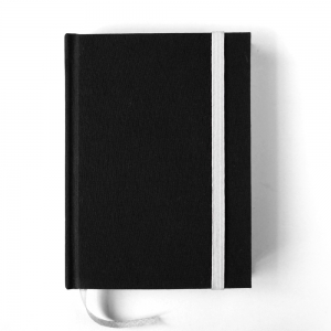 cuaderno de tapa dura "negro y blanco" hojas en blanco / 11 x 15 cm :: imagen 1