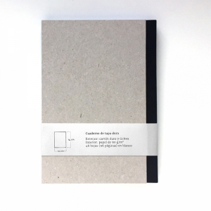 cuaderno "cartón visto" hojas en blanco / gris y negro / 10 x 14 cm :: imagen 12