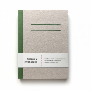 cuaderno "cartón visto" hojas en blanco / gris y verde / 10 x 14 cm :: imagen 11