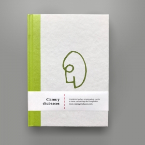 cuaderno de tapa dura "un 6 y un 4 la cara de tu retrato" hojas en blanco / verde / 11 x 15 cm :: imagen 9