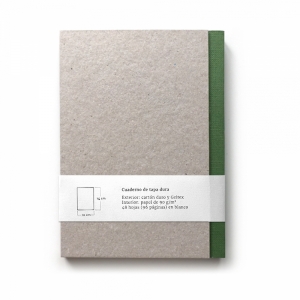 cuaderno "cartón visto" hojas en blanco / gris y verde / 10 x 14 cm :: imagen 12