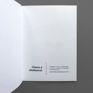 cuaderno de tapa blanda (cosido visto) "figuras" hojas en blanco / blanco / 10 x 14 cm :: imagen 4