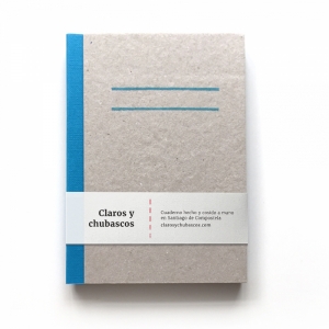 cuaderno "cartón visto" hojas en blanco / gris y azul / 10 x 14 cm :: imagen 11