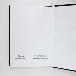 cuaderno de tapa dura "negro y blanco" hojas en blanco / 11 x 15 cm :: imagen 5