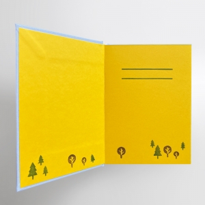 cuaderno de tapa dura "teleférico" hojas en blanco / azul claro / 11 x 15 cm :: imagen 4