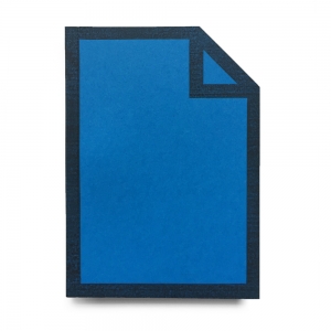 cuaderno de tapa blanda "file" hojas en blanco / azul / 10 x 14 cm :: imagen 1