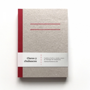 cuaderno "cartón visto" hojas en blanco / gris y rojo / 10 x 14 cm :: imagen 11