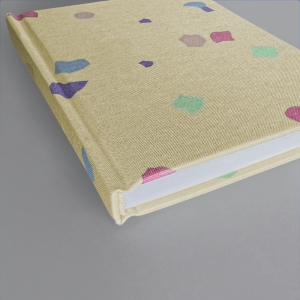 cuaderno de tapa dura "confeti" hojas en blanco / crema / 11 x 15 cm :: imagen 7