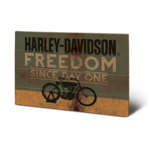 póster de madera harley davidson "freedom" / 59 x 40 cm :: imagen 1