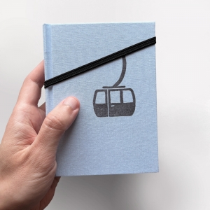cuaderno de tapa dura "teleférico" hojas en blanco / azul claro / 11 x 15 cm :: imagen 10