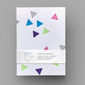 cuaderno de tapa blanda "fiesta" hojas en blanco / blanco / 10 x 14 cm :: imagen 7
