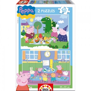 puzzle peppa pig 2 x 48 piezas :: imagen 1