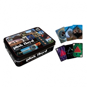 caja metálica con 2 barajas de cartas de póquer pink floyd :: imagen 1