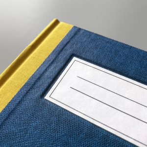 cuaderno de tapa dura "clásico" hojas en blanco / azul / 11 x 15 cm :: imagen 7