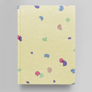 cuaderno de tapa dura "confeti" hojas en blanco / crema / 15 x 21 cm :: imagen 1